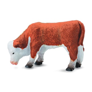 [9650191] Mô hình động vật: Bò con Hereford - Gặm cỏ