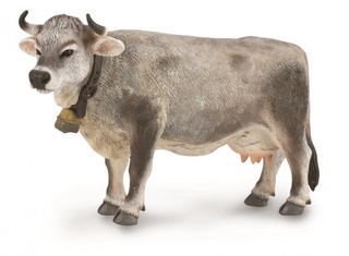 [9650290] Mô hình động vật: Bò Tyrol Grey