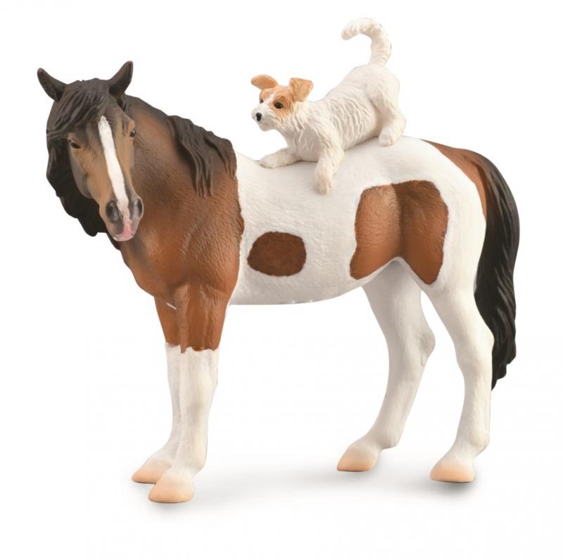Mô hình thu nhỏ: Ngựa Mare và Chó Terrier
