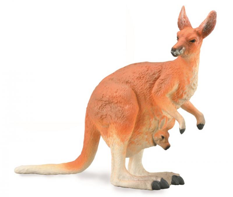Mô hình động vật: Mẹ con Kangaroo đỏ