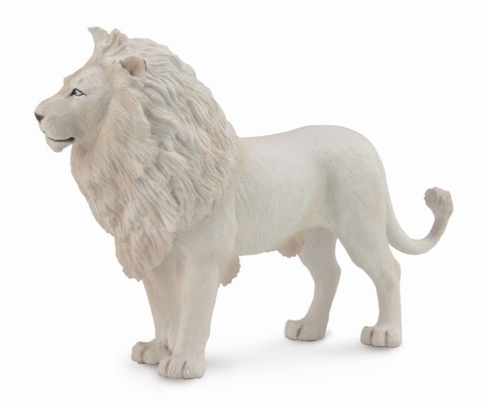 Mô hình động vật: Sư tử trắng bố