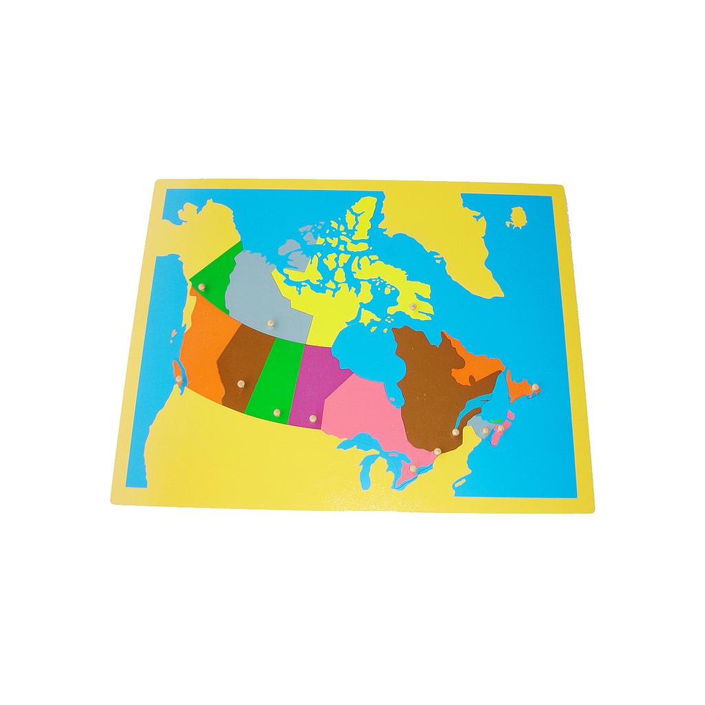 Ghép hình bản đồ: Canada, không khung