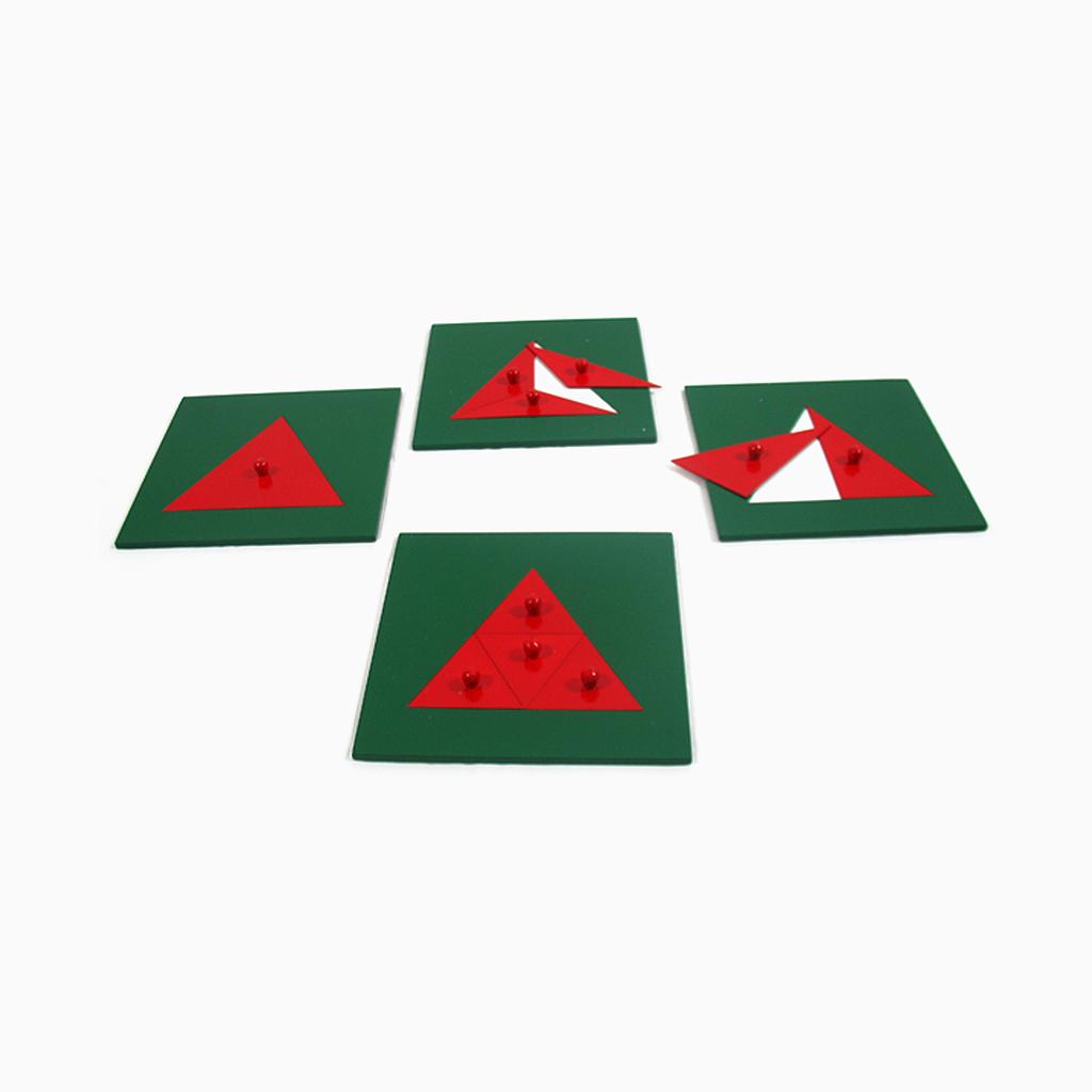 Bộ 4 khung và các tấm kim loại xếp Hình tam giác