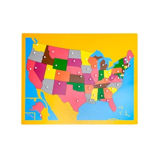 [0730801] Ghép hình bản đồ: Mỹ, không khung