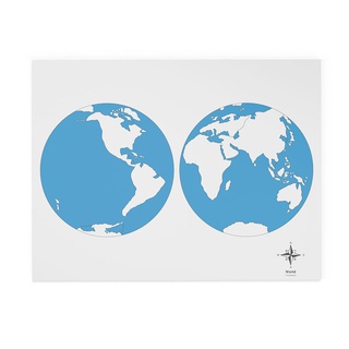 [0740101] Chỉ dẫn ghép hình bản đồ: Thế giới, không nhãn