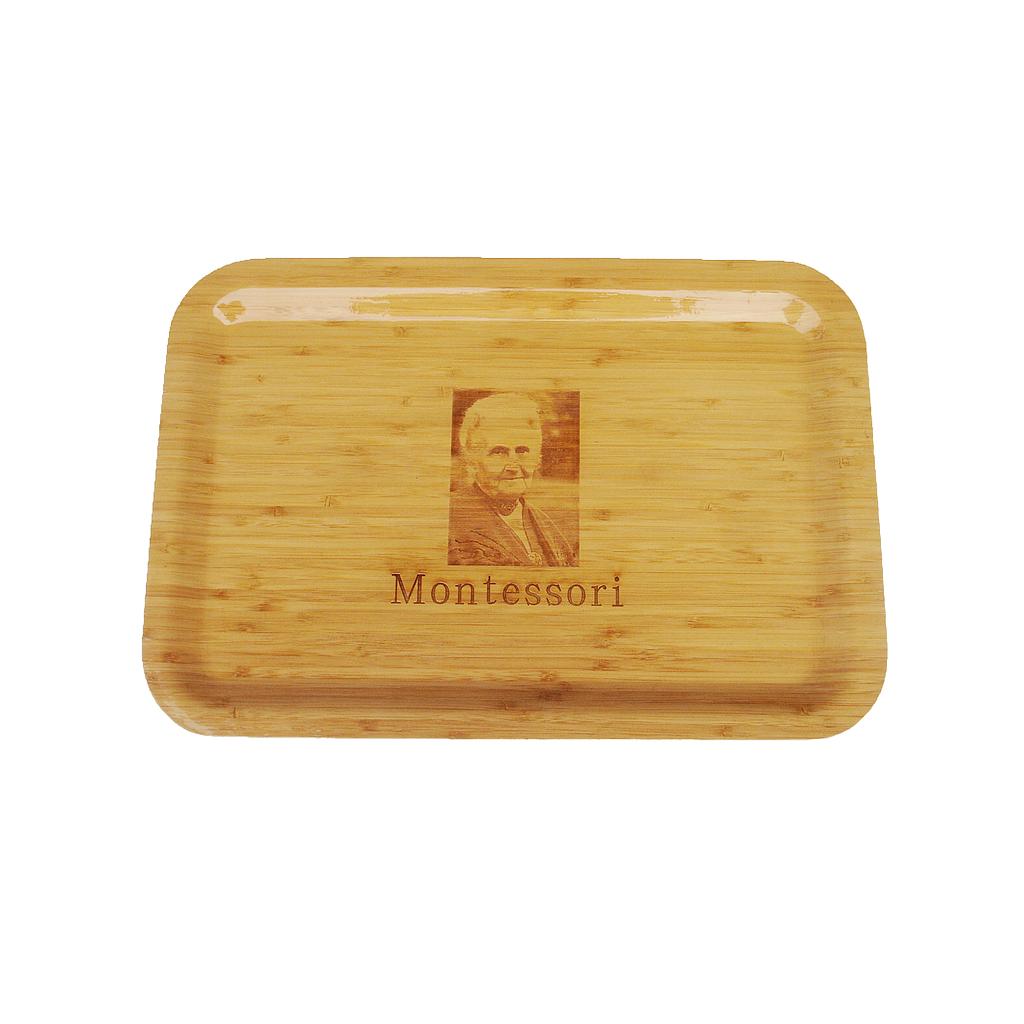 [0210204] Khay gỗ: Lớn, in hình TS. Montessori
