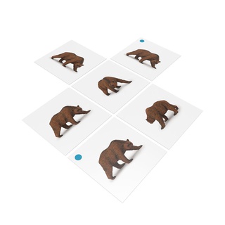 [0181230] Bộ thẻ giáo cụ: Gấu Nâu