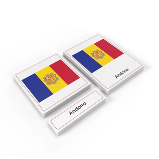 Bộ thẻ giáo cụ ba phần: Lá cờ các nước Châu Âu