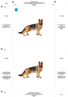 [0180010F] Bộ thẻ giáo cụ: Chó Shepherd (Sản phẩm số)